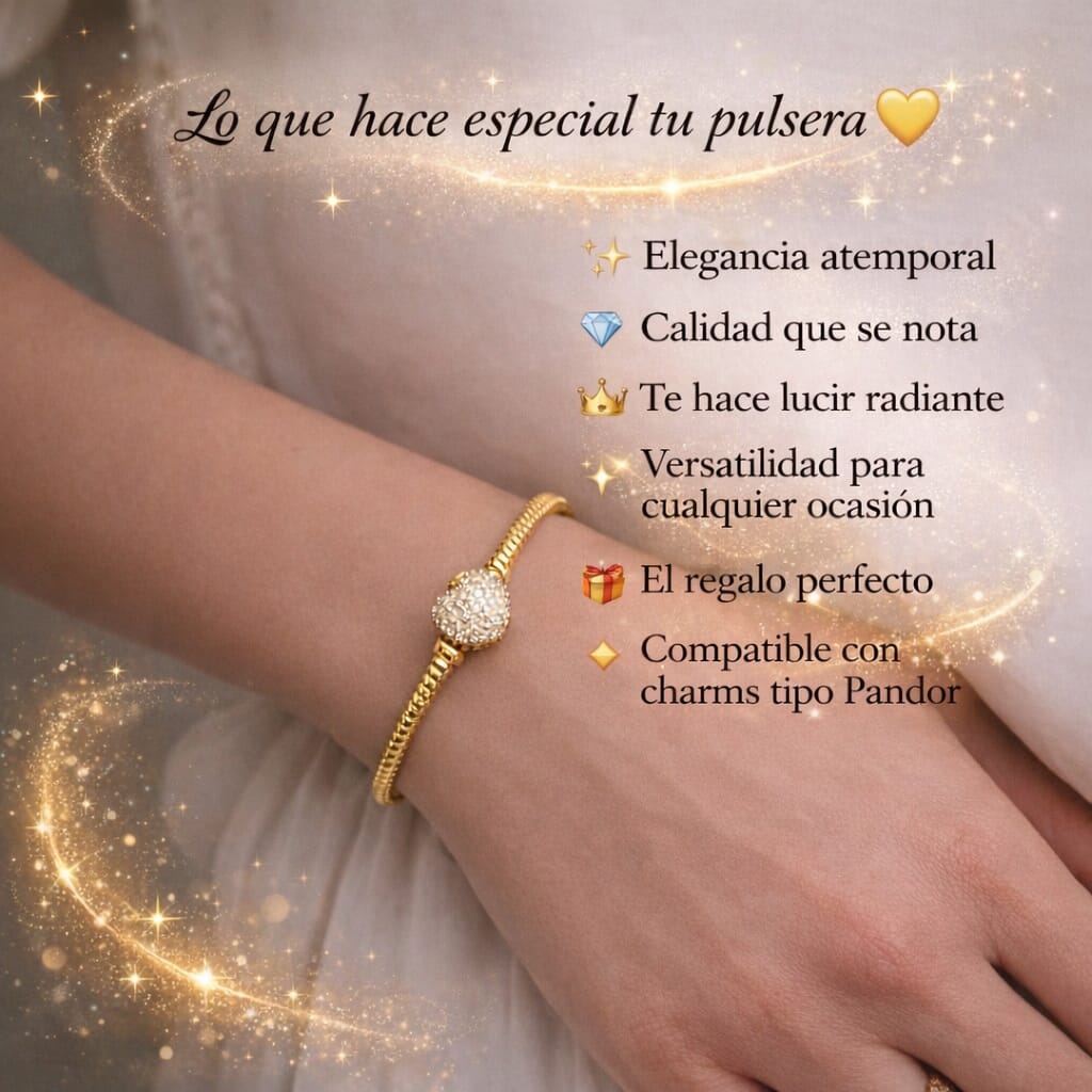 💖 PULSERA TIPO PANDORA